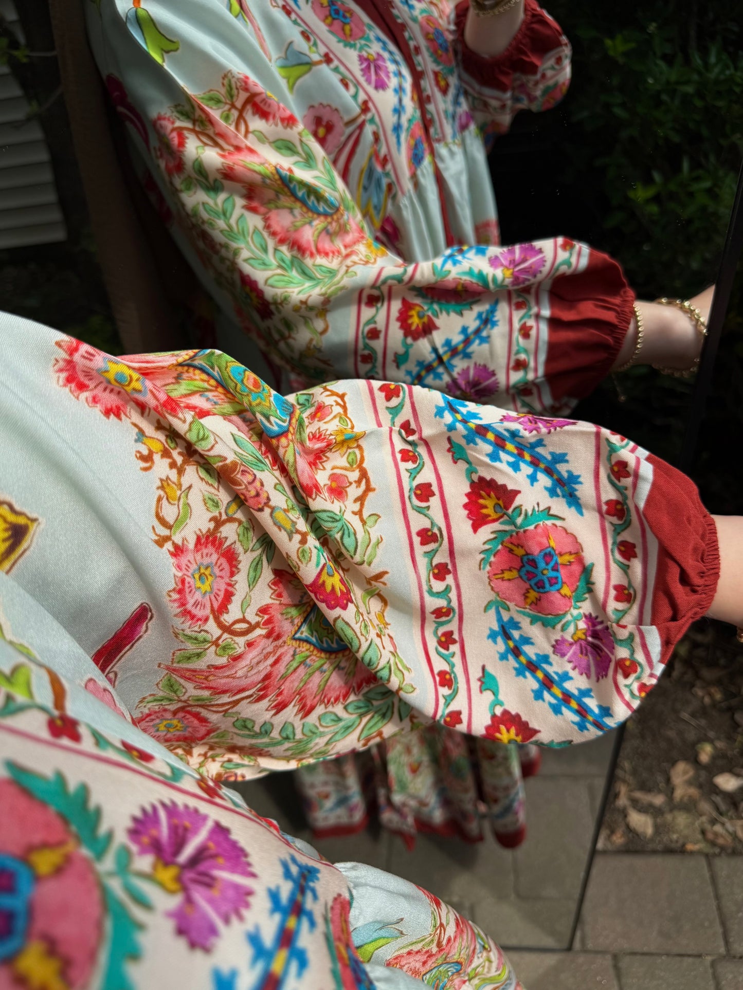 Pattern No:18 Brick Red Garden