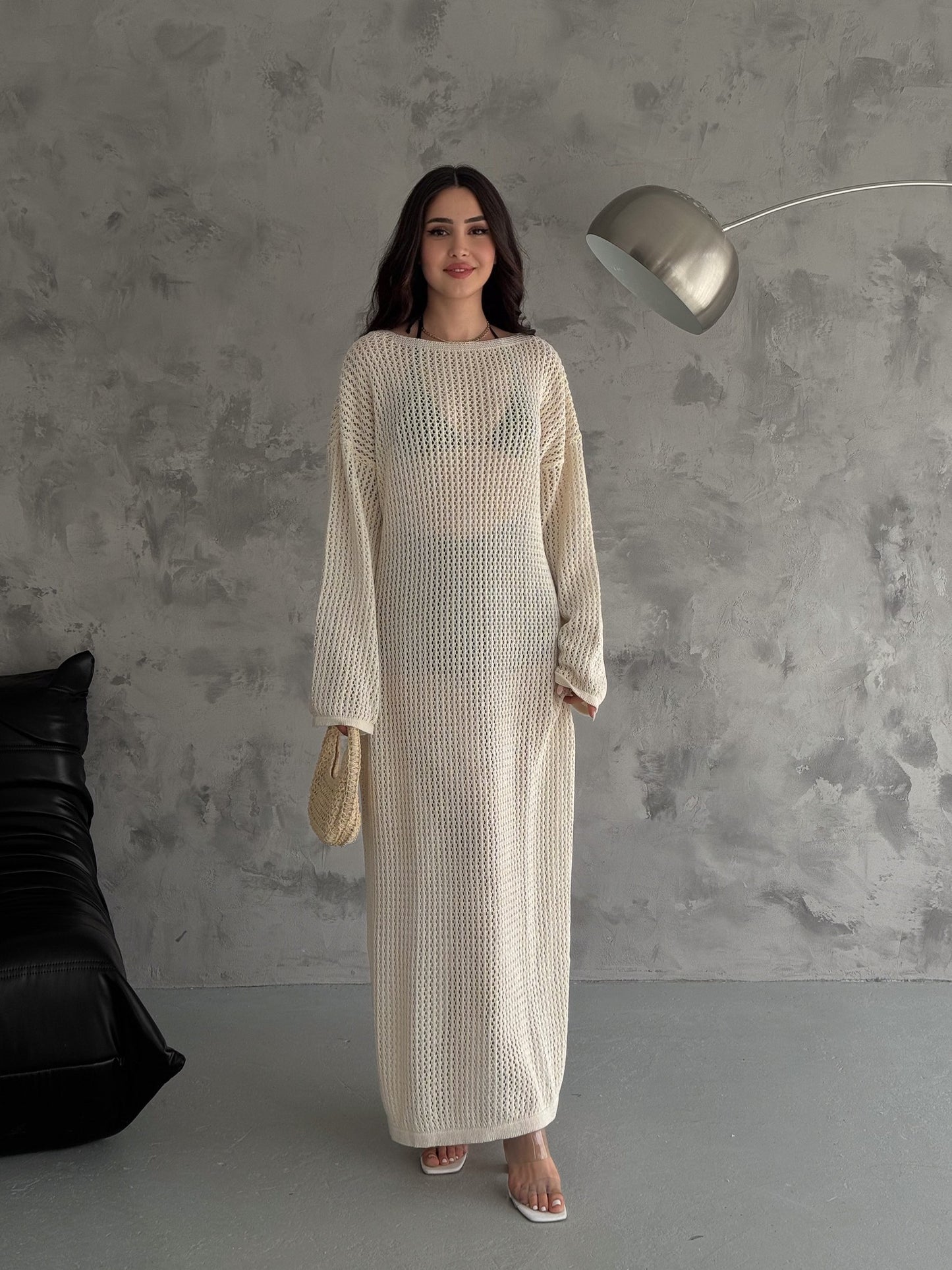 Cotton Maxi Knit Dress / Cover Up