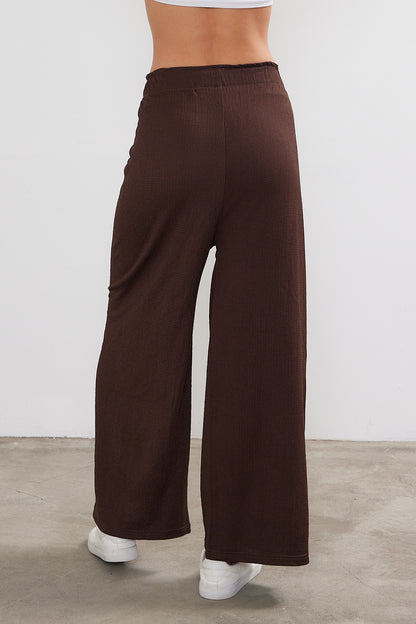 Solid Color Palazzo Pant Crepe