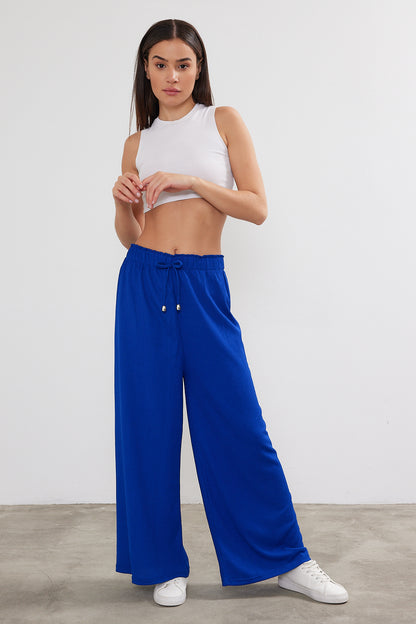 Solid Color Palazzo Pant Crepe
