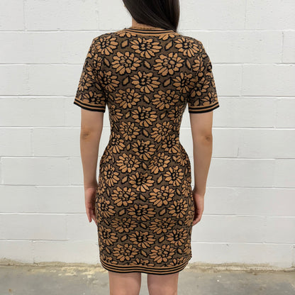 Knit Dress Short Sleeve V5855