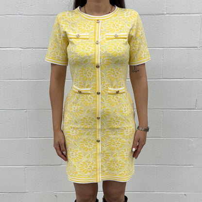 Knit Dress Short Sleeve V5855