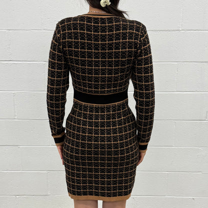 Knit Dress Long Sleeve V5859