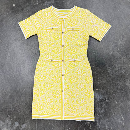 Knit Dress Short Sleeve V5855