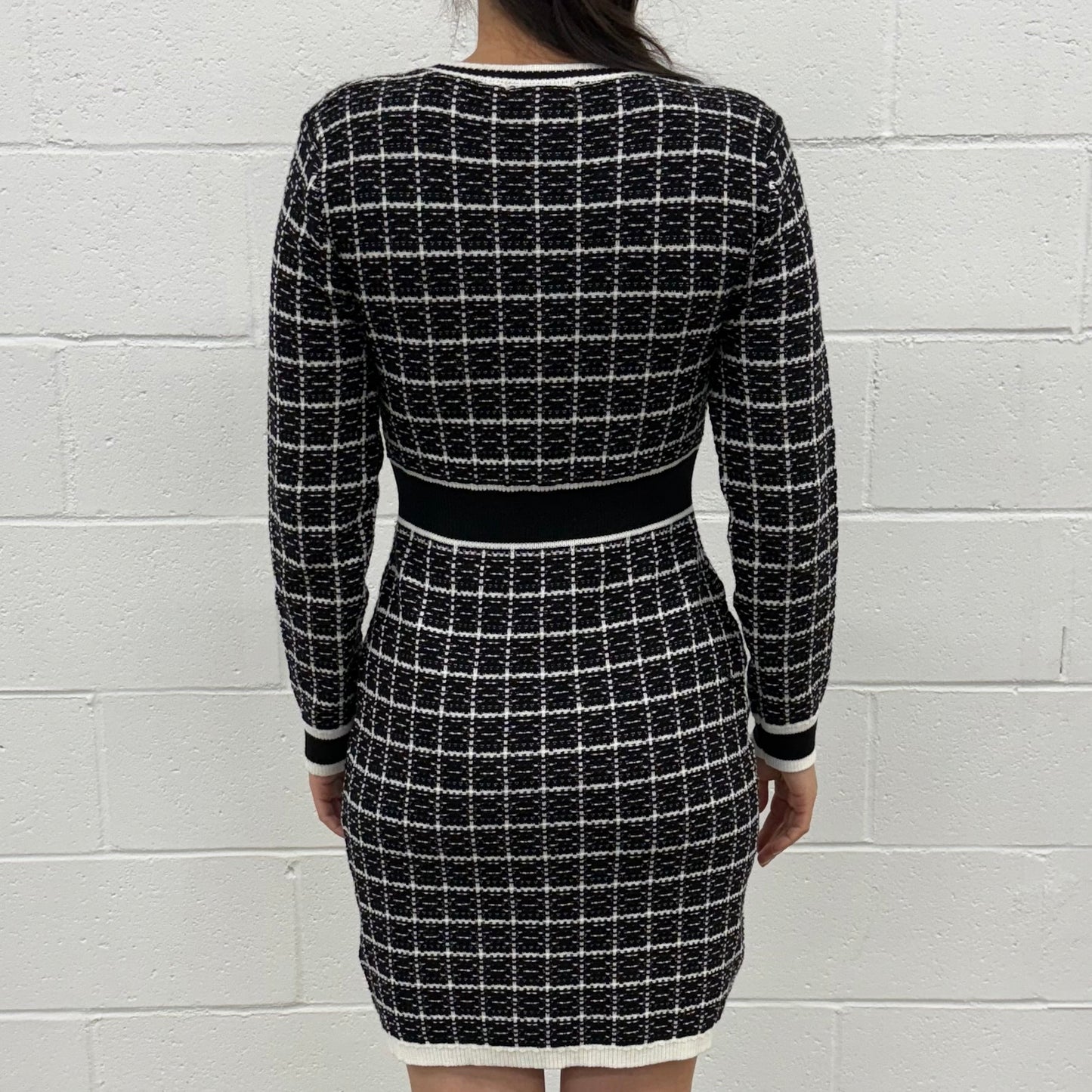 Knit Dress Long Sleeve V5859