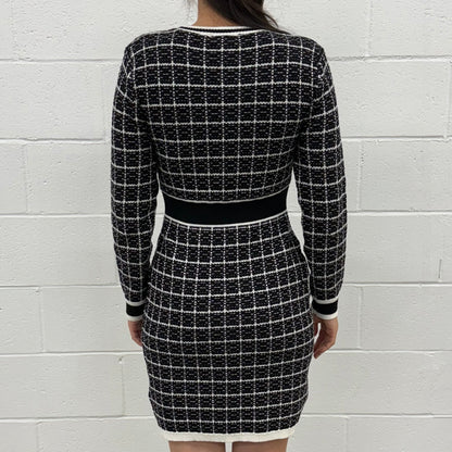 Knit Dress Long Sleeve V5859