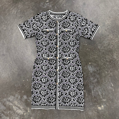 Knit Dress Short Sleeve V5855