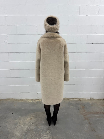Long Fur Coat V965