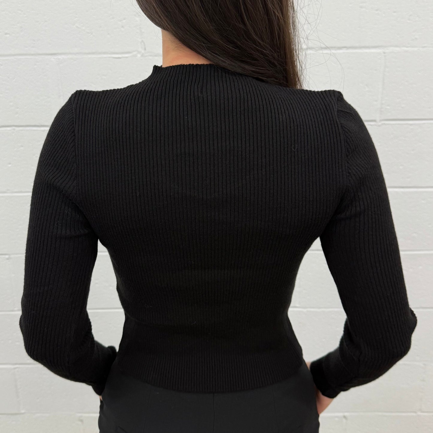 Knit Top Heart Detailed V4810