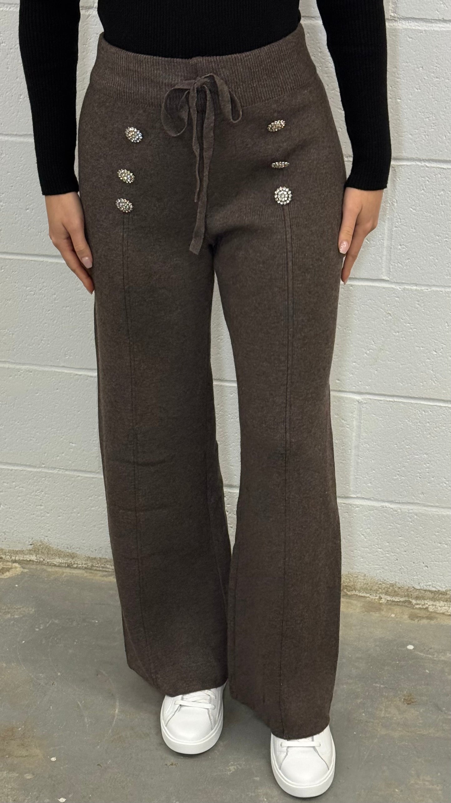 Crystal Touch Knit Pant V4685