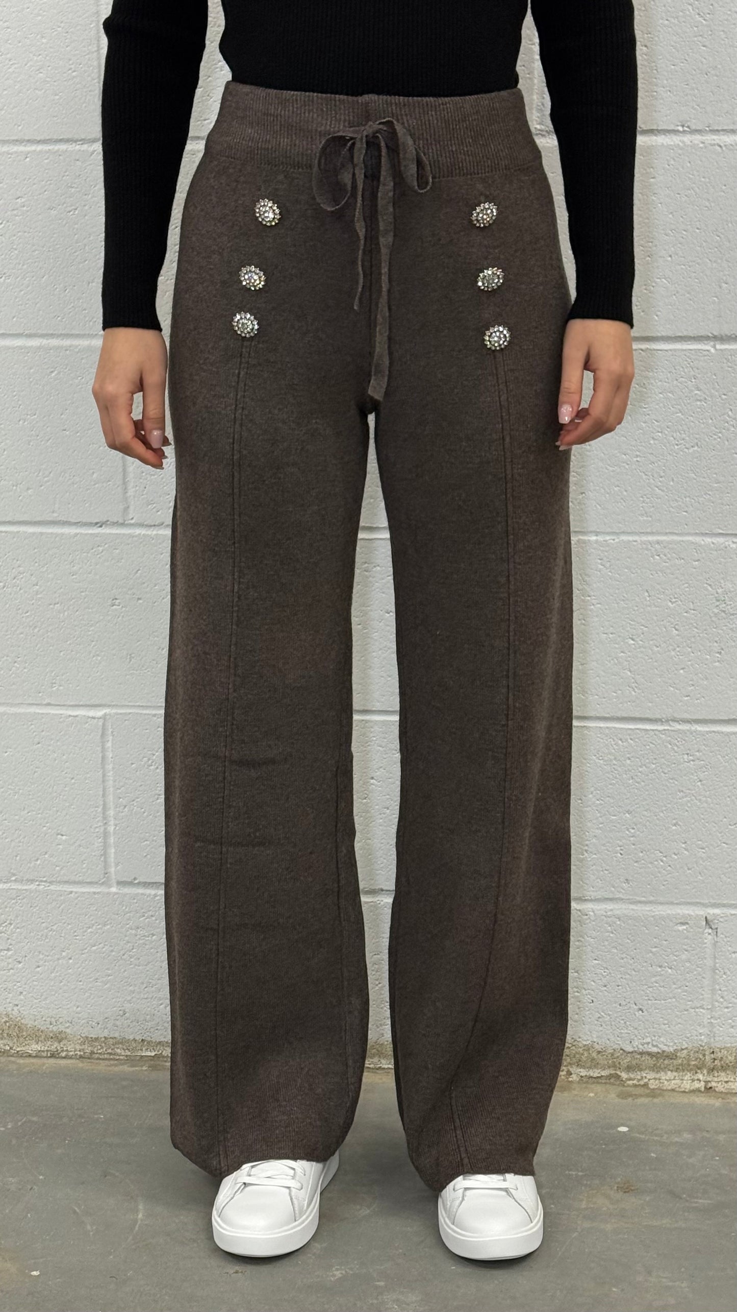 Crystal Touch Knit Pant V4685