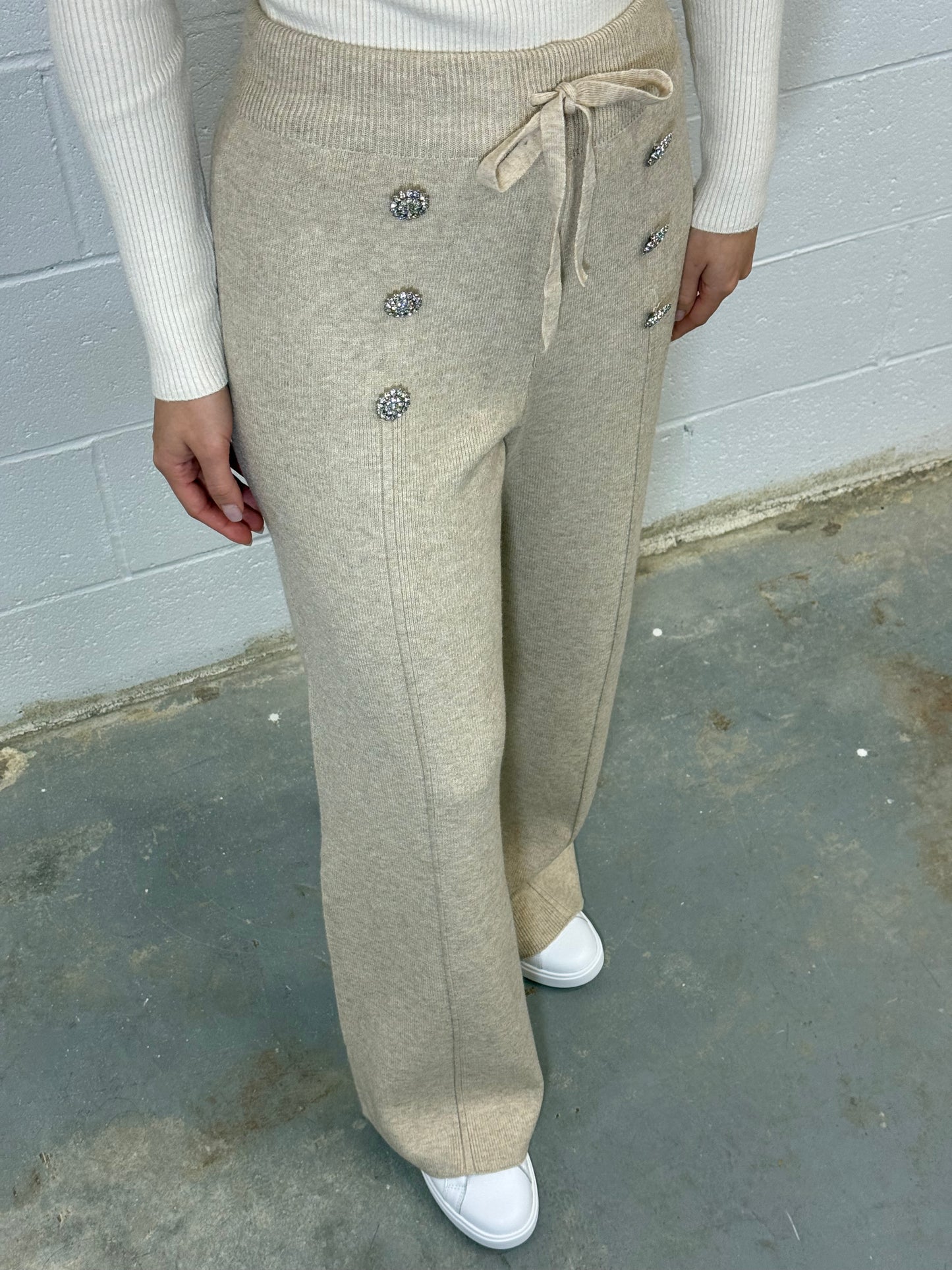 Crystal Touch Knit Pant V4685