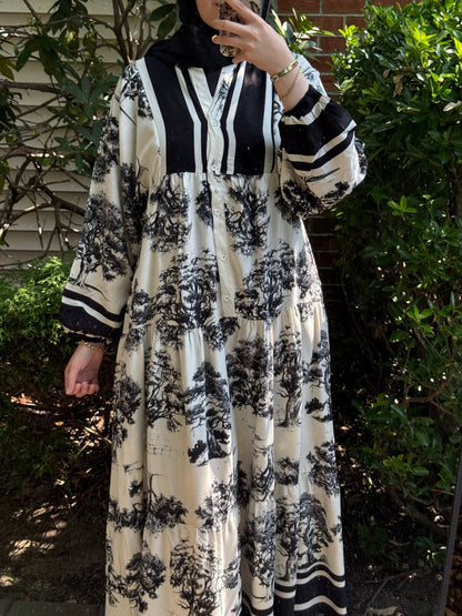 Pattern No:24 Noir Toile Elegance
