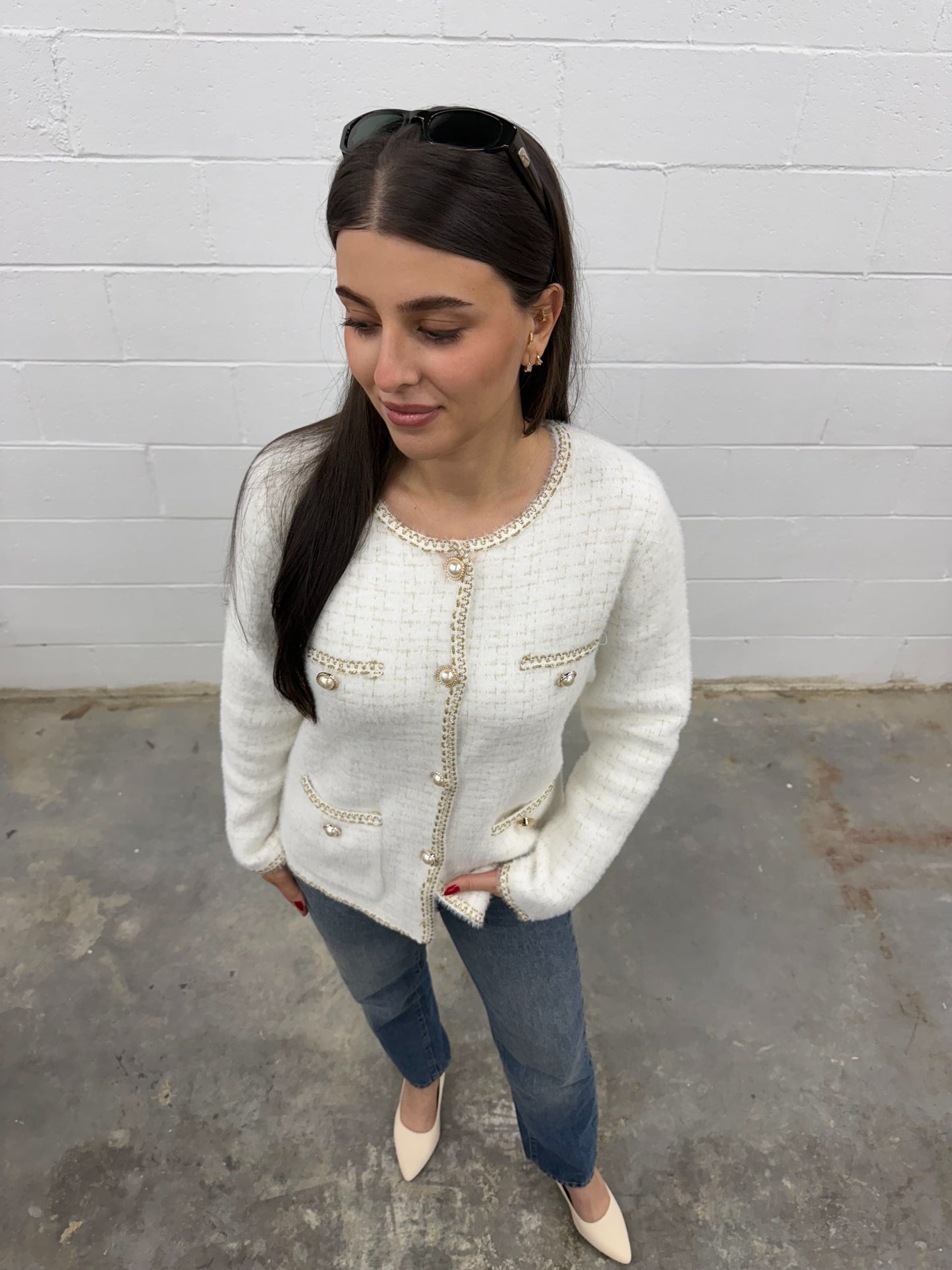 V1529 Knit Cardigan