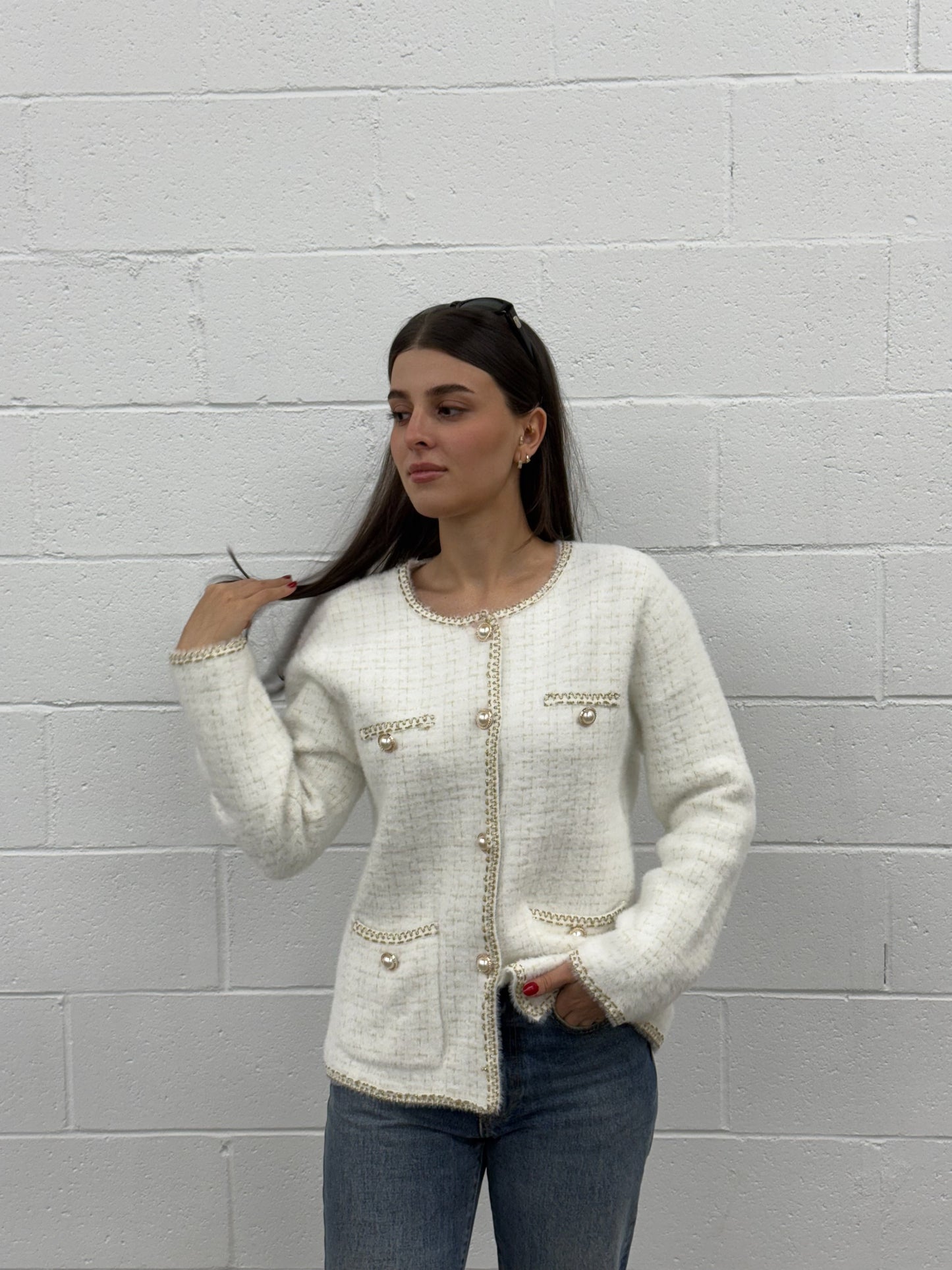 V1529 Knit Cardigan