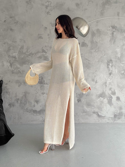 Cotton Maxi Knit Dress / Cover Up