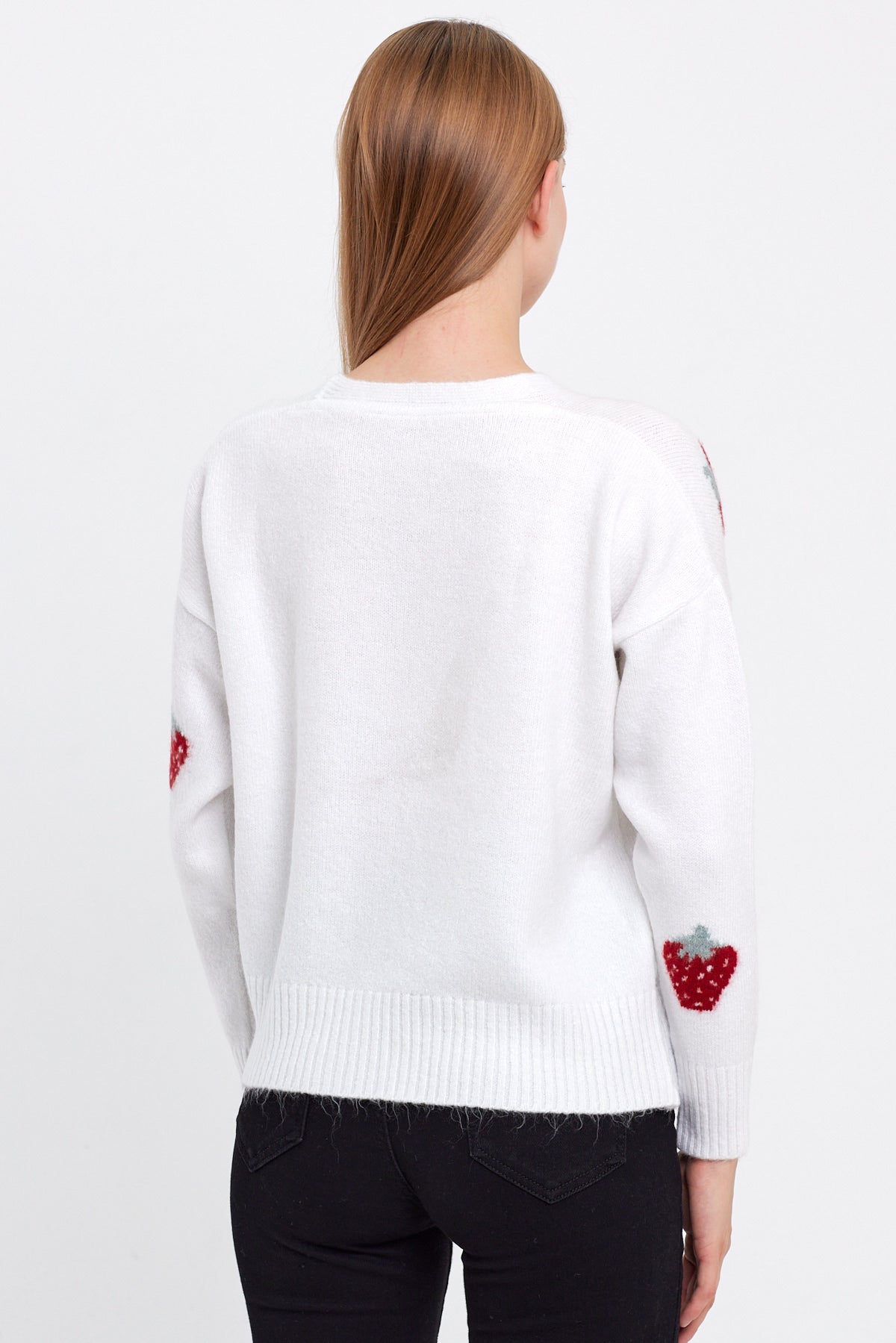 Strawberry Knit Cardigan Cropped - Cute Collection